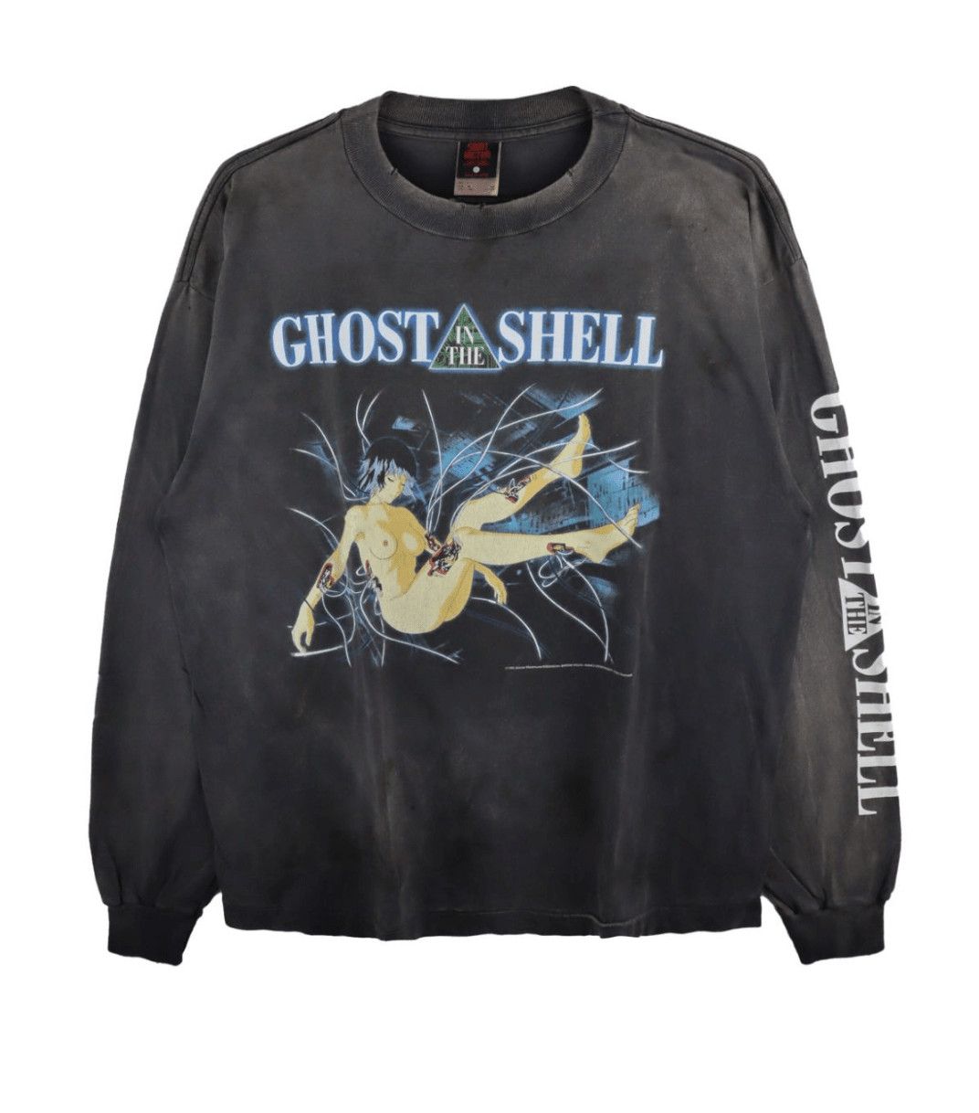 Ghost In A Shell Long Sleeve Tee Shirt Black