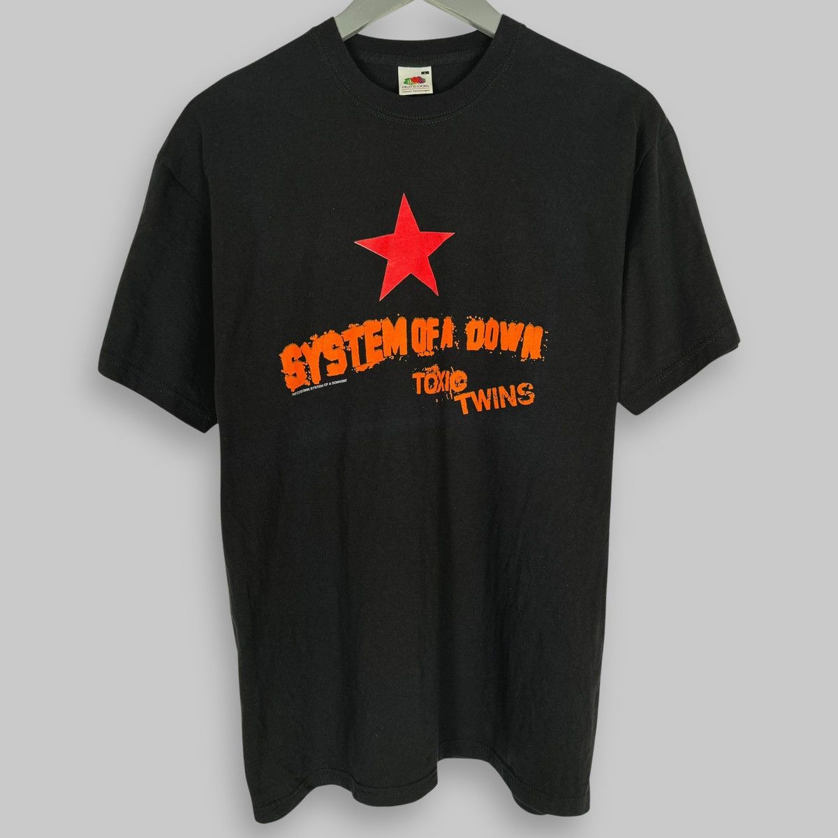 Band Tees Vintage 2002 System Of A Down Toxic Twins Euro T Shirt Hoodie, Sweatshirt | FlexRushtees.com