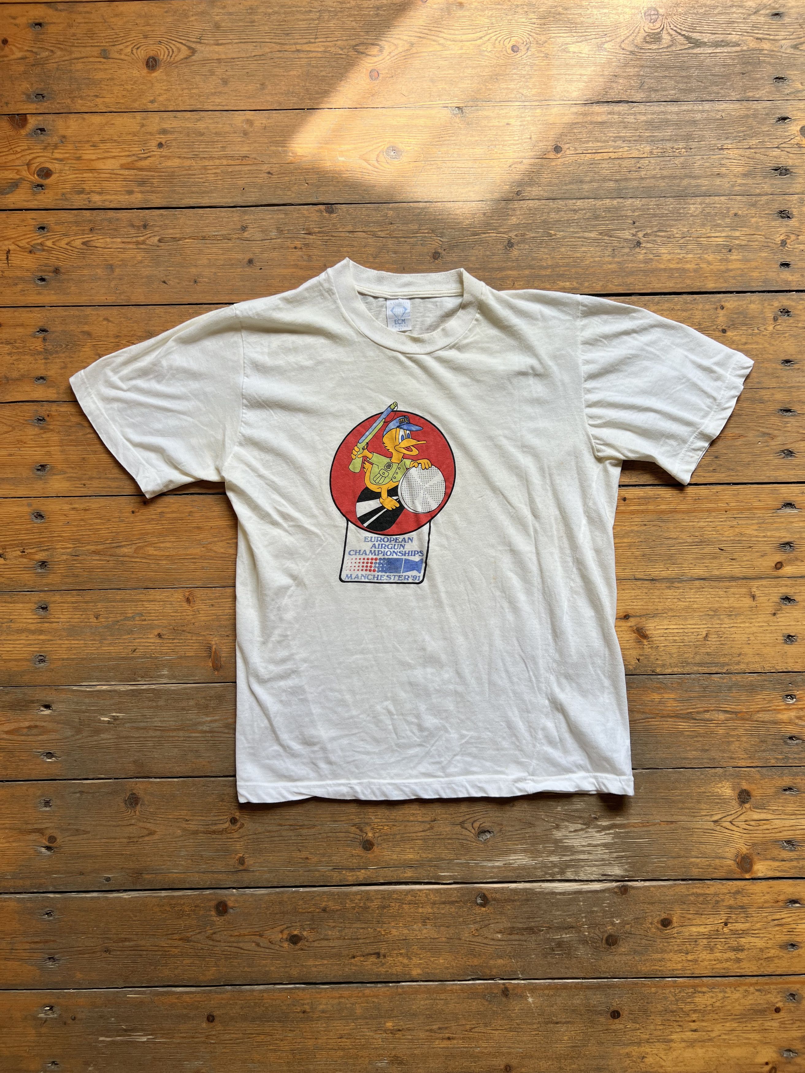 Vintage European Gun Duck Championship Kay Anderson Manchester Cup T-Shirts, Hoodie, Sweatshirt | FlexRushtees.com