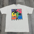 Vintage Hanes Neon Hawaii North Shore 1991 Hawaiian Travel T