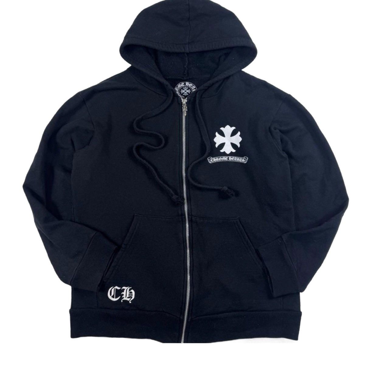 Hearts Chrome Hearts Psychedelic Cross Zip Hoodie Size M