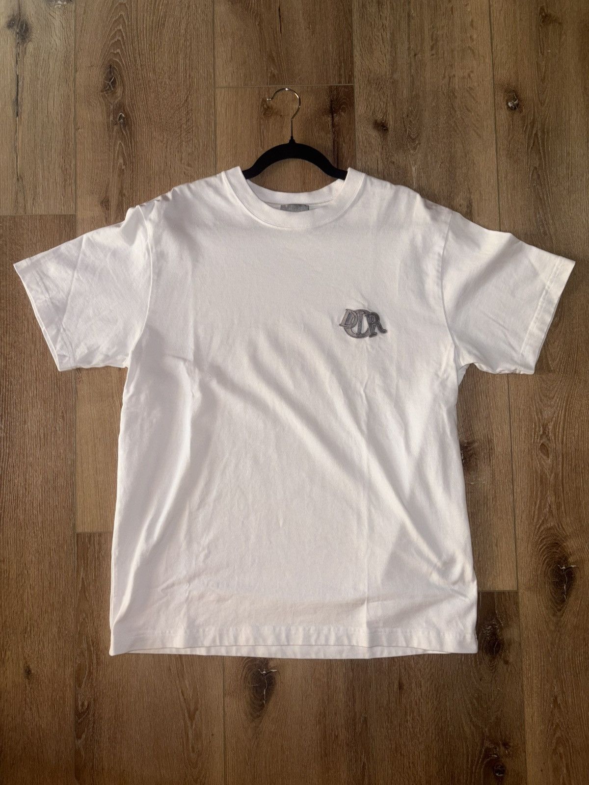 Dior White Crest Logo Tee Xl Lightly Worn Hoodie, Sweatshirt | FlexRushtees.com