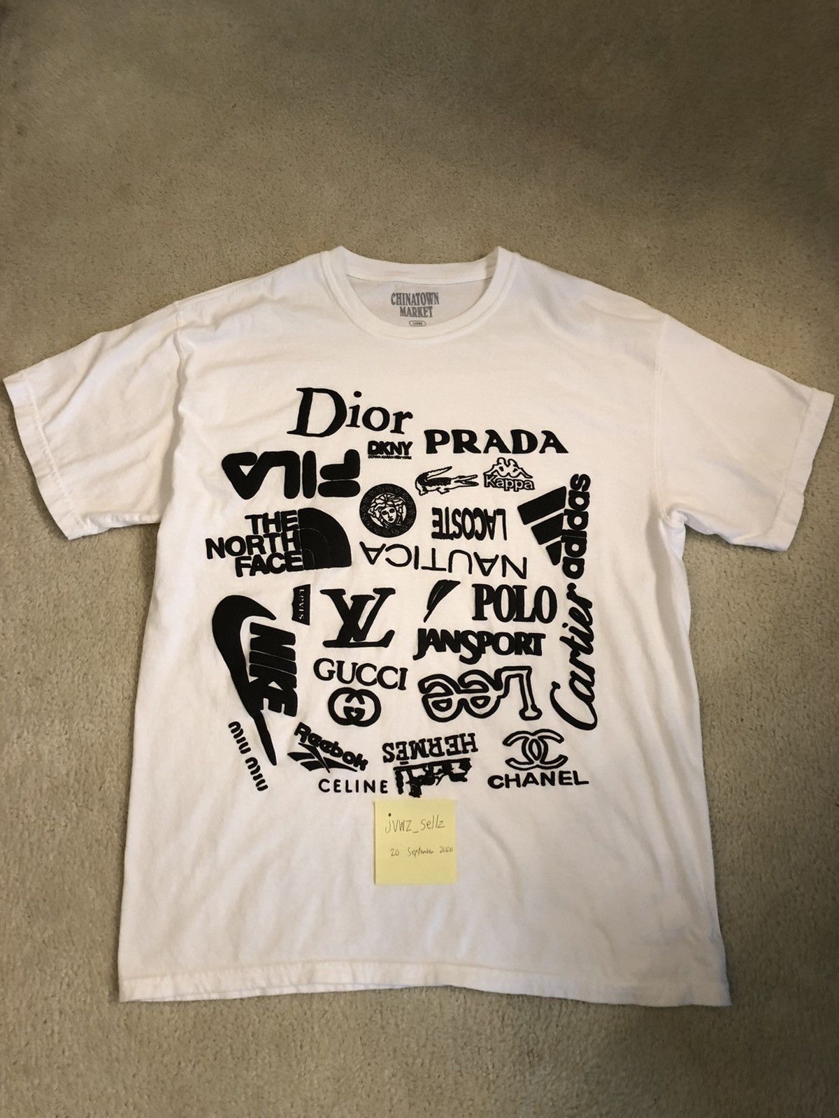 White Chinatown Market Sample Brand Logos Tee Hoodie, Sweatshirt | FlexRushtees.com
