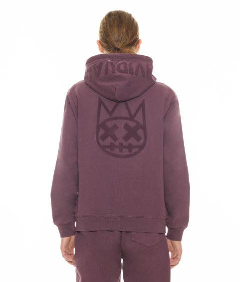 Zip Hoody in Grape Compote