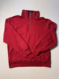 Vtg Nautica Red Fleece 90 S 1 4 Quater Zip Pullover Men S Xl