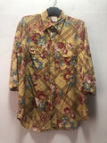 Helmut Karl Helmut Shirt Rayon Blouse Floral Half Quater