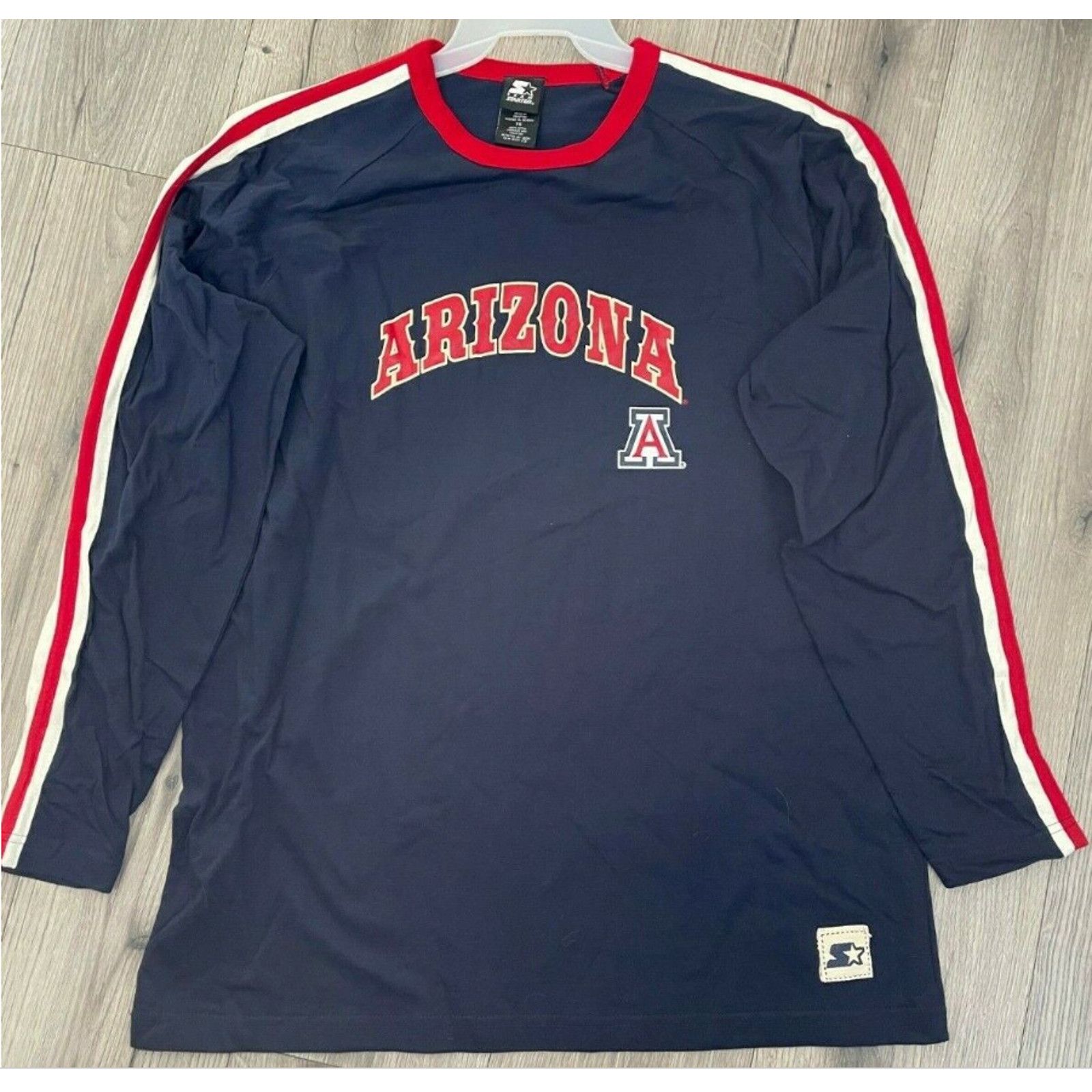 Starter Team University Arizona Wildcats Long Sleeve Tee Xl