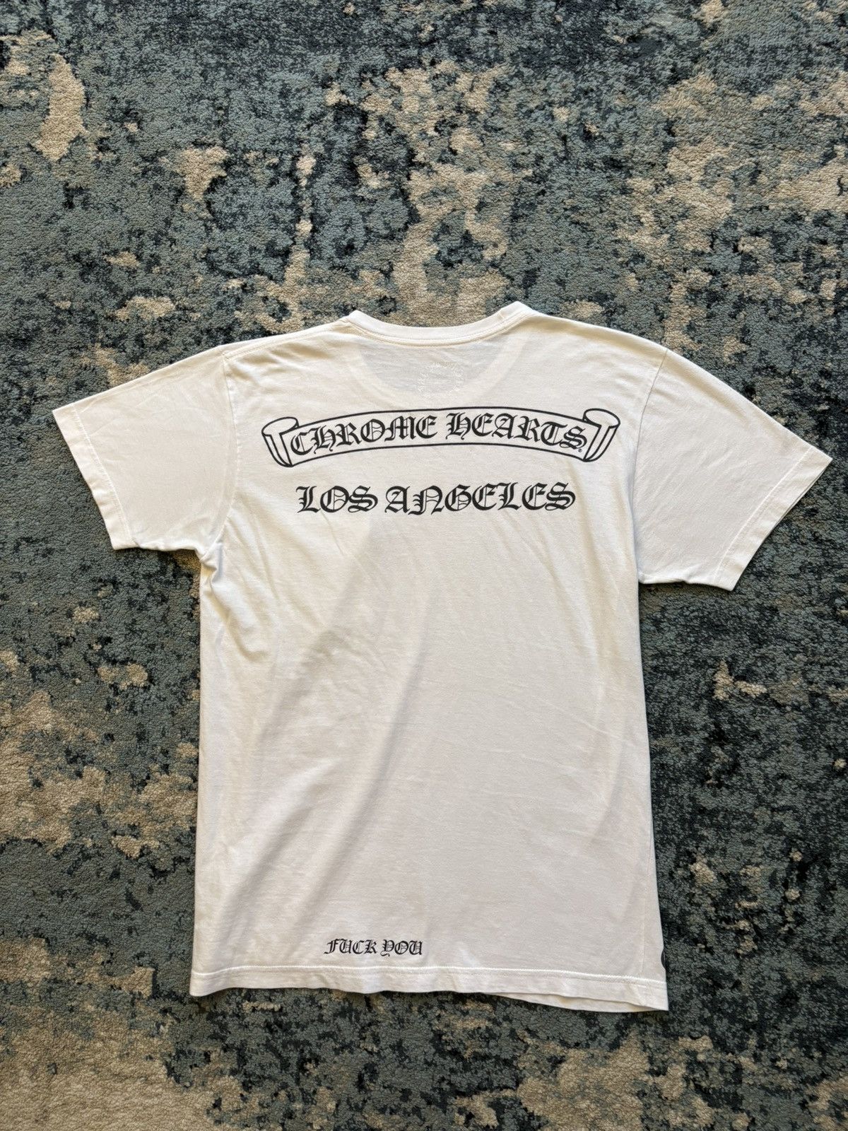 Hearts Chrome Hearts Los Angeles Vintage Scroll Logo Tee Medium Hoodie, Sweatshirt | FlexRushtees.com