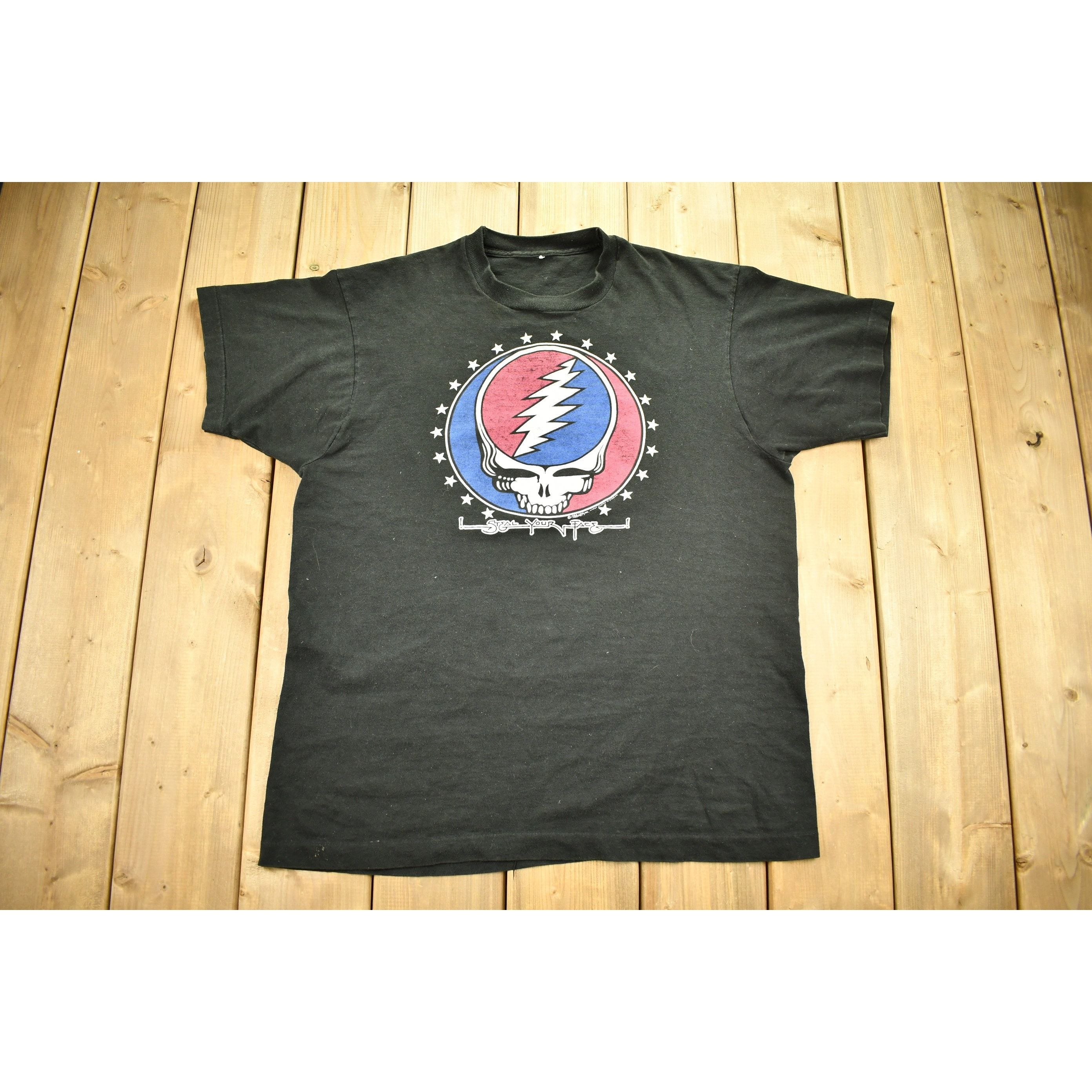 Grateful Dead X Vintage Vintage 1988 Grateful Dead Steal Your Face T Shirt Hoodie, Sweatshirt | FlexRushtees.com