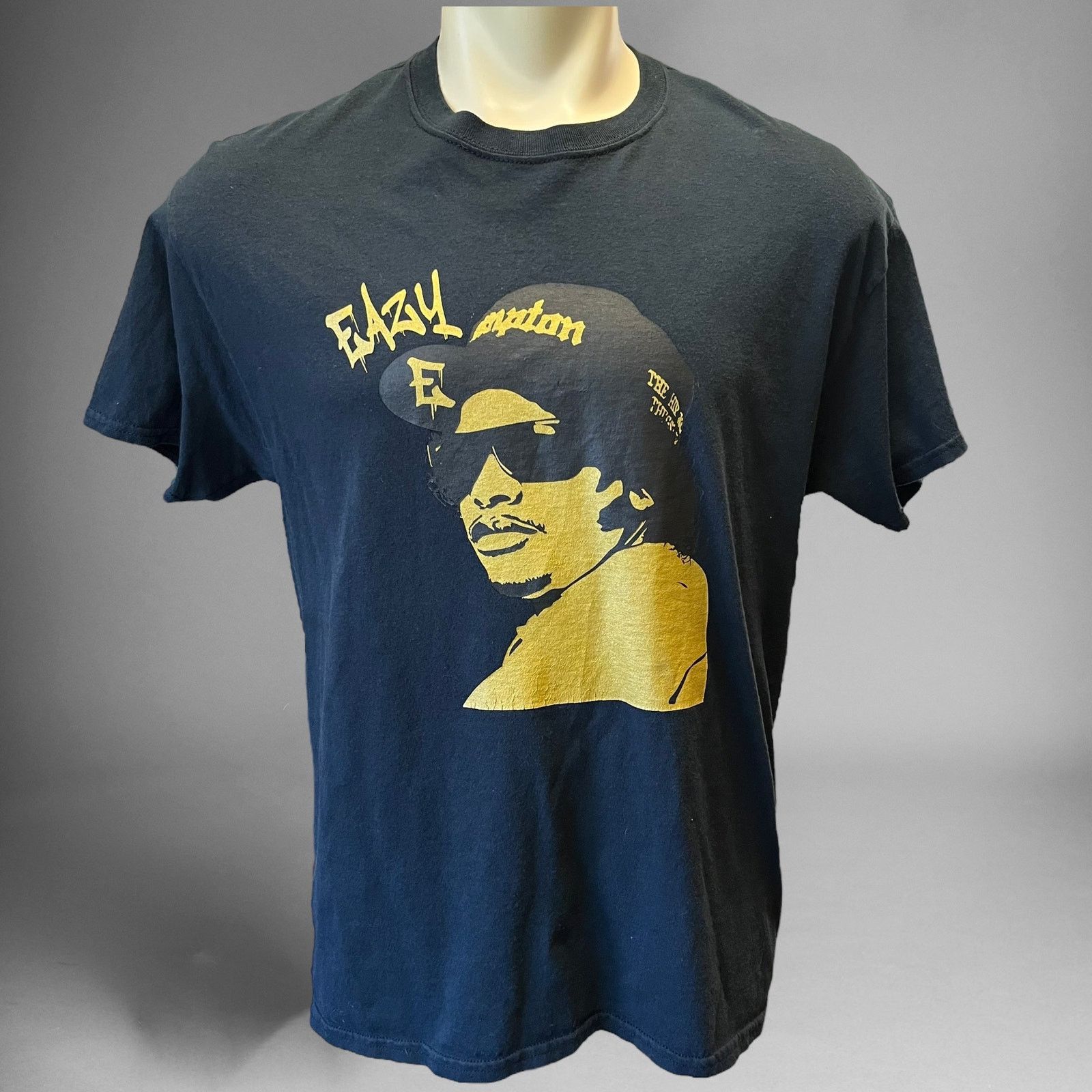 Gildan Eazy E Rap T Shirt Rare Gildan Super Gold Nwa West Coast Hoodie, Sweatshirt | FlexRushtees.com