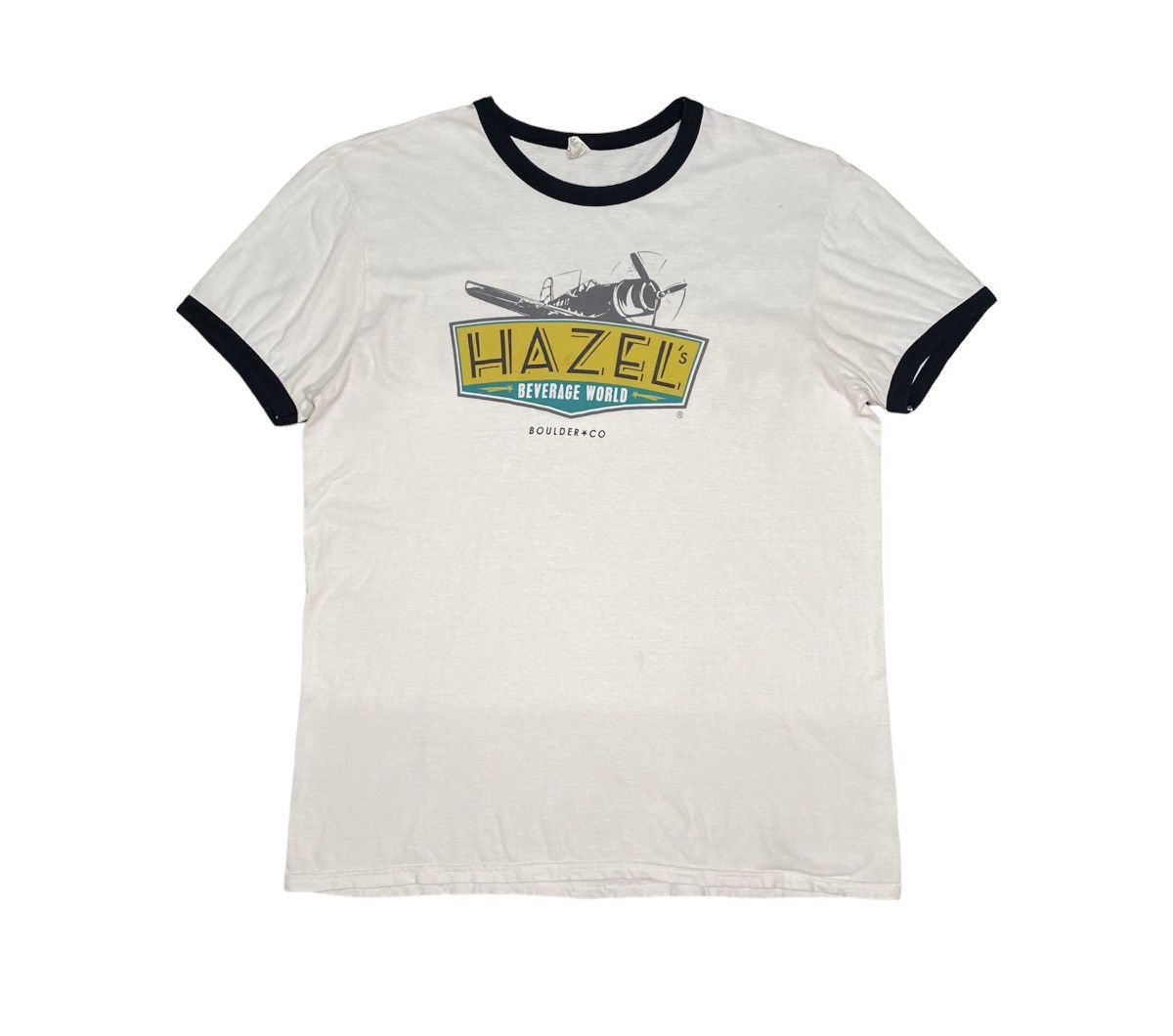 Vintage Anvil Hazel S Beverage World Ringer T Shirt