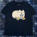 Vintage Pusheen T Shirt Men S Medium Black Graphic Print Snacking Kitty Cute Animals Hoodie, Sweatshirt | FlexRushtees.com
