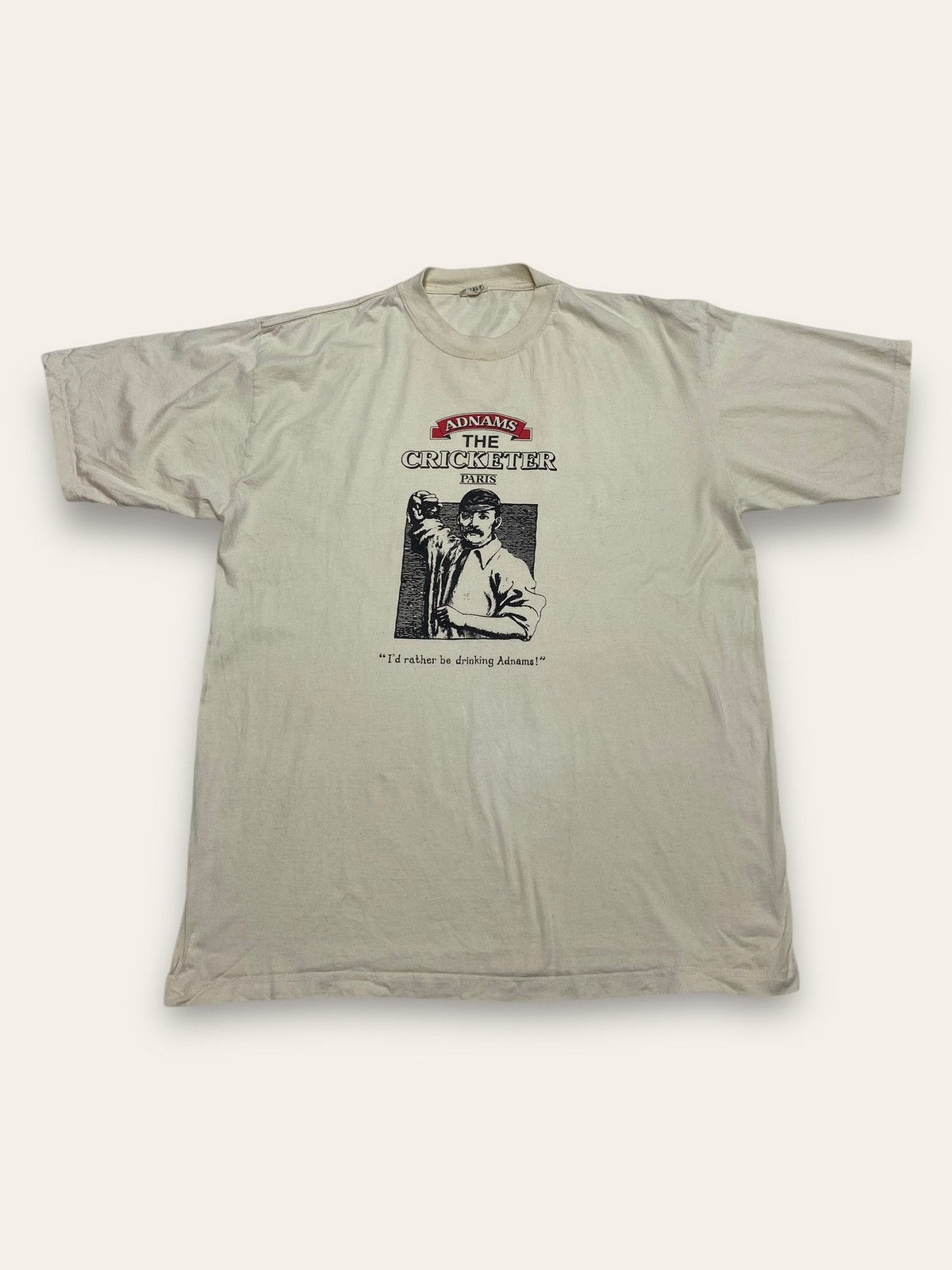 Vintage Adnams Paris Cricket White Beer Man Tee Shirt Hoodie, Sweatshirt | FlexRushtees.com