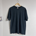 Vintage 90s Fruit Of The Loom Faded Black Blank Tee Shirt