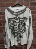 Vale Valley Long Sleeve Bone Tee Shirt Size L New