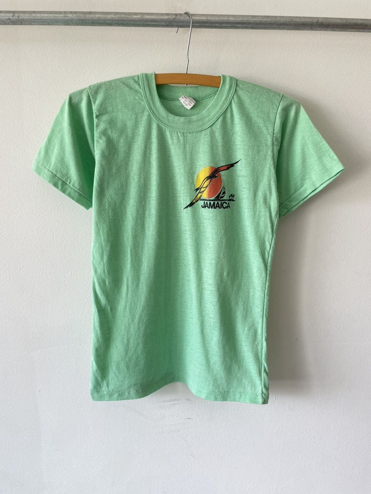 Other Vintage 70s Lime Green Jamaica Tee