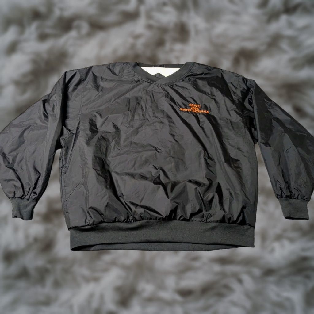 Vintage Sswc 2006 Winter Nationals Sweatshirt Unisex Xl Black Windbreaker Pullover Nylon Spo