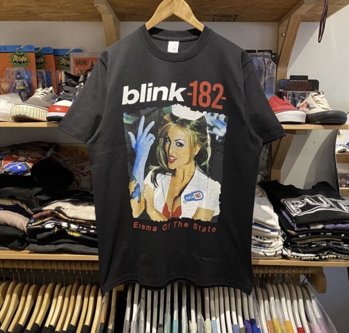 Band Tees Blink 182 Enema Of State 1999 Black Tee Hoodie, Sweatshirt | FlexRushtees.com