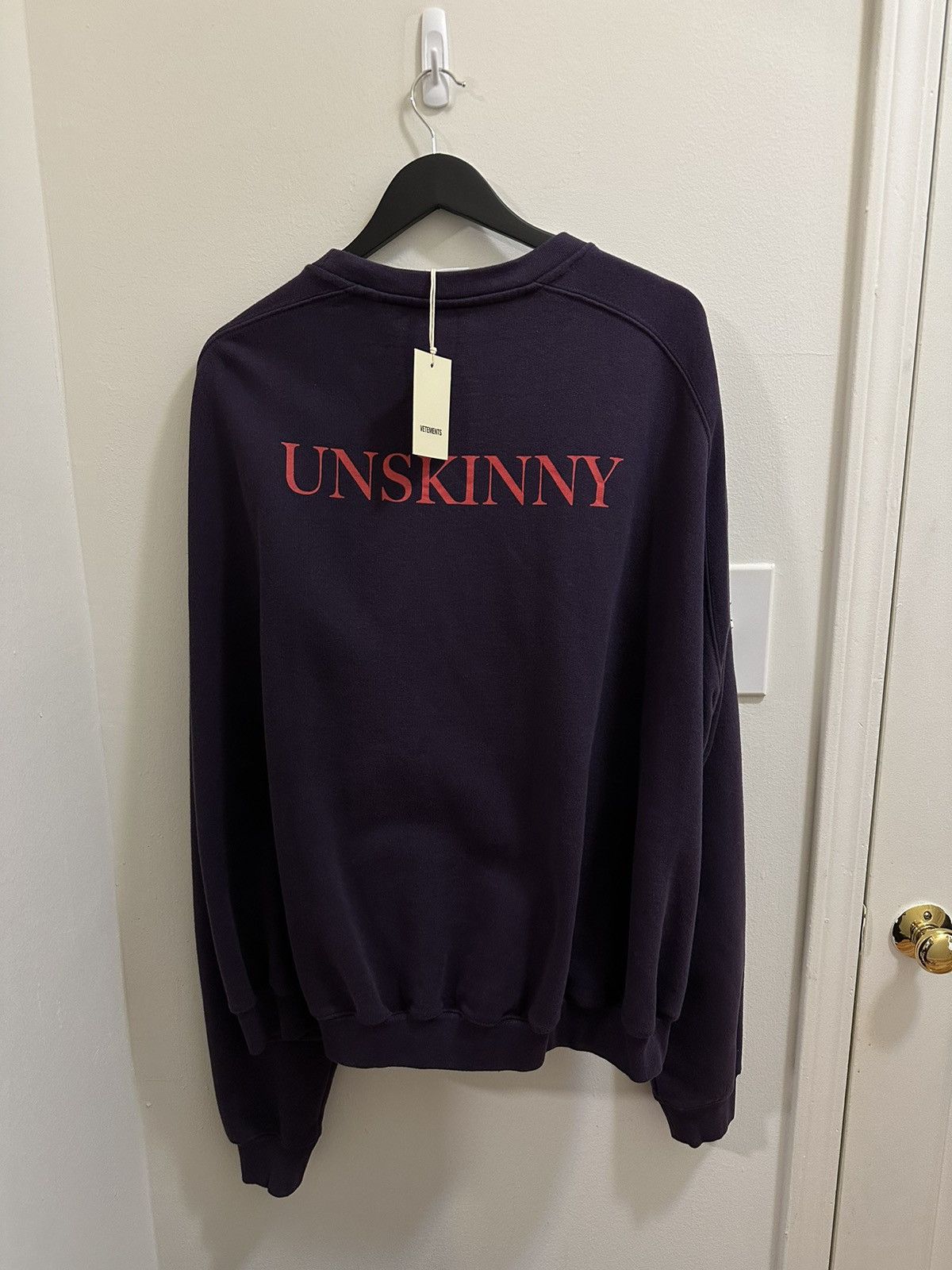 Brand New Vetements Oversized Unskinny Purple Sweatshirt T-Shirts, Hoodie | FlexRushtees.com