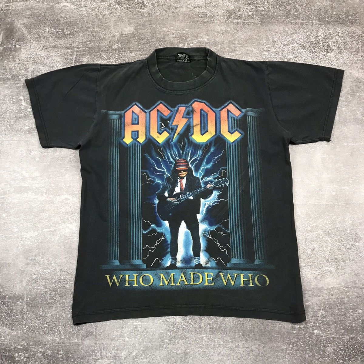 Dc Vintage Ac Dc Who Made Who Band Tee Hoodie, Sweatshirt | FlexRushtees.com