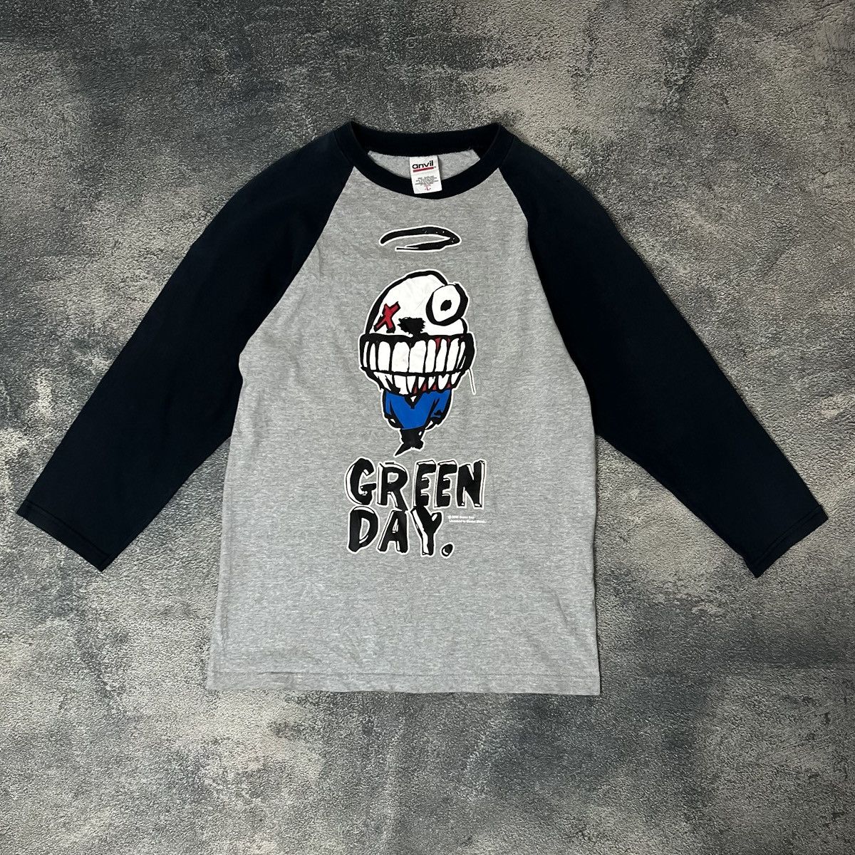 Band Tees Vintage 00s Green Day Raglan Hoodie, Sweatshirt | FlexRushtees.com