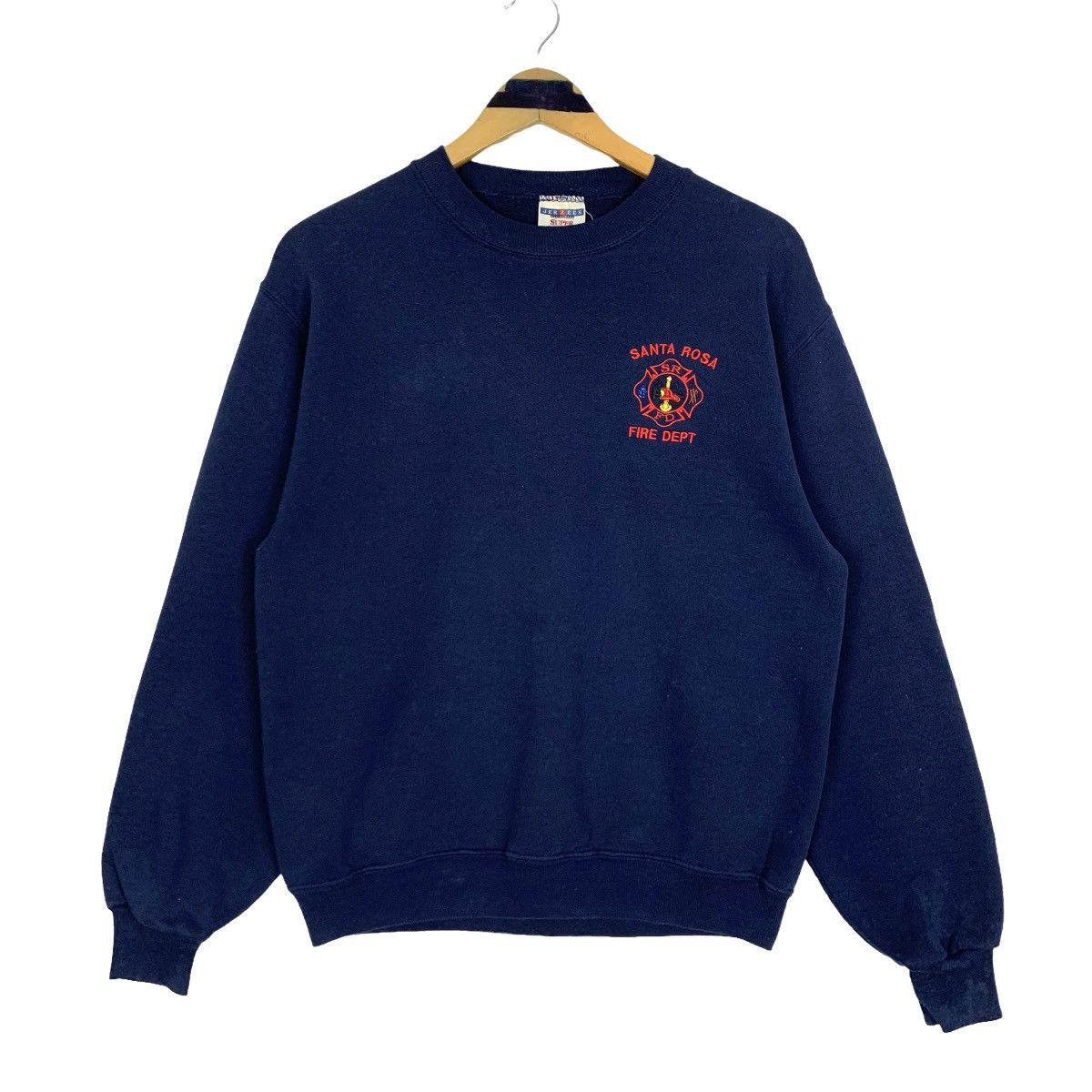 Vintage Jerzees Santa Rosa Fire Dept Workers Sweatshirt