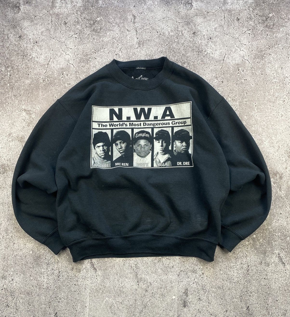 Vintage The World Most Dangerous Group Nwa Rap Band Sweatshirt Usa T-Shirts, Hoodie | FlexRushtees.com
