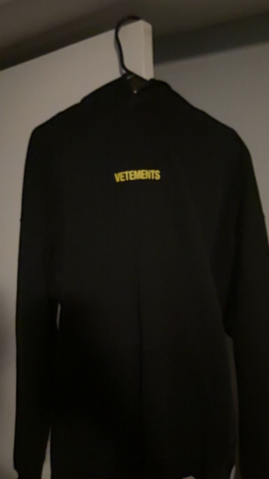 Vetements Yellow Logo Hoodie T-Shirts, Sweatshirt | FlexRushtees.com