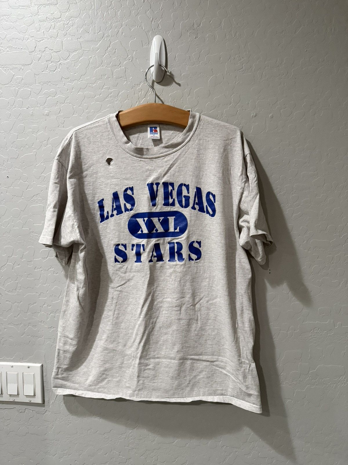 Russell Athletic Vintage Las Vegas Stars Baseball Training Ss Shirt Large