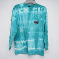 Vintage Green Acid Wash Tie Dye Crew Neck Skate Trippy T Shirt Sz M