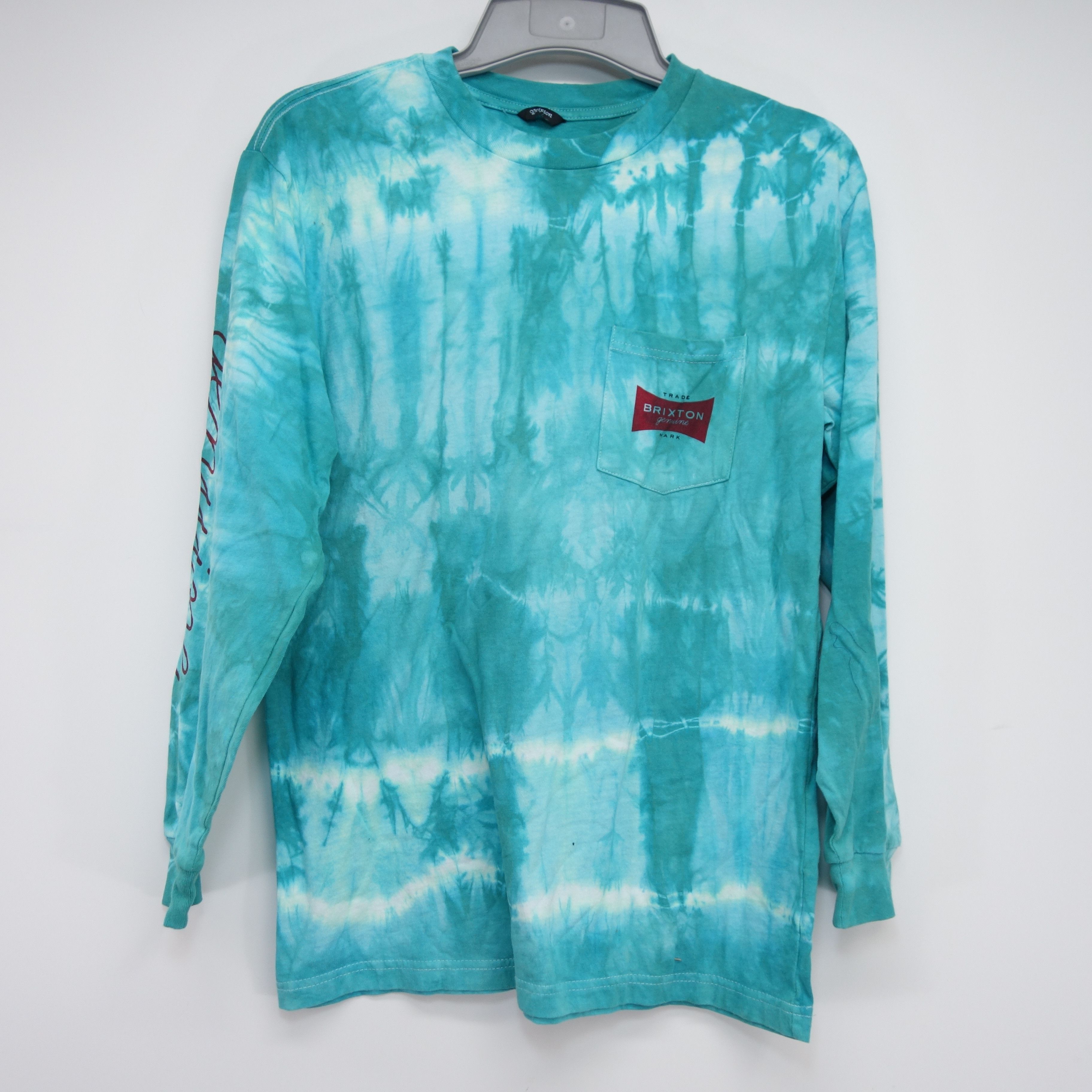 Vintage Green Acid Wash Tie Dye Crew Neck Skate Trippy T Shirt Sz M
