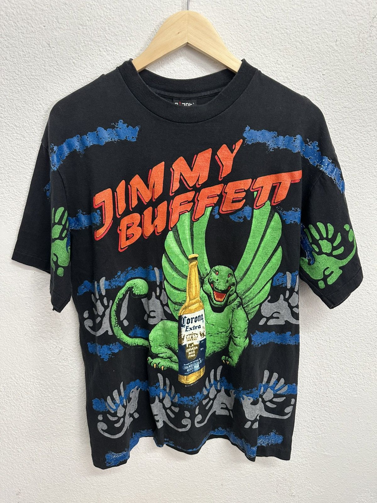 Giant Jimmy Buffett Godzilla Corona T Shirt
