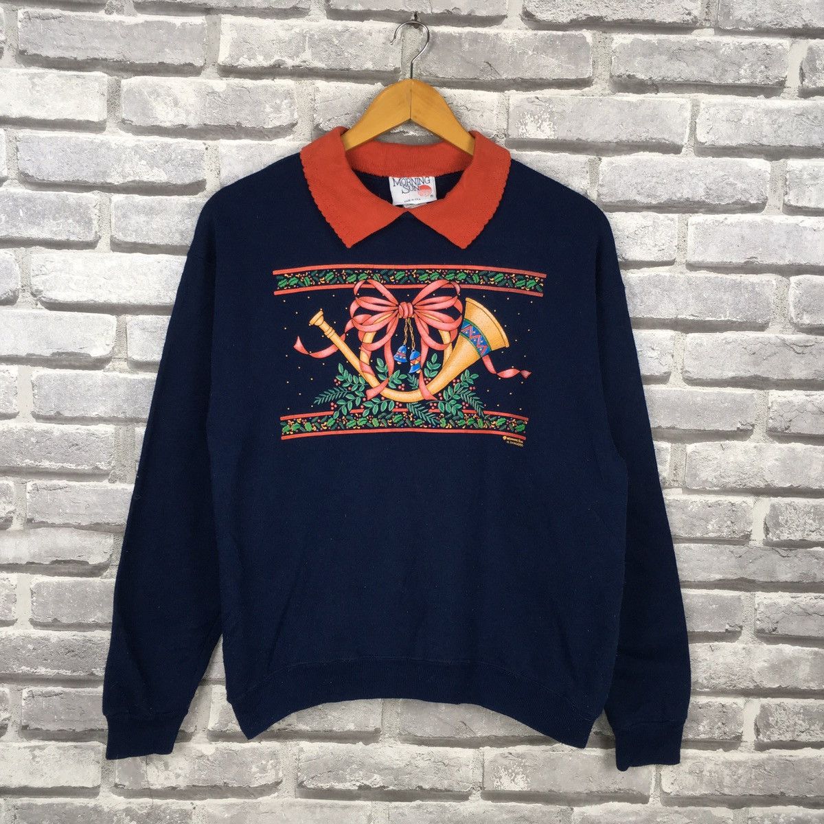 Vintage Pop Art Sweatshirt H Shininger Morning Sun 90s