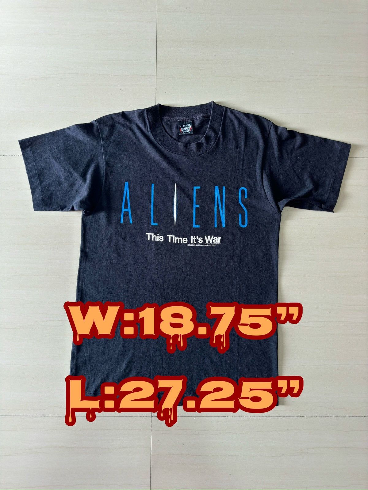 Vintage 1986 Aliens This Time It S War 80s Screen Stars Best Shirt