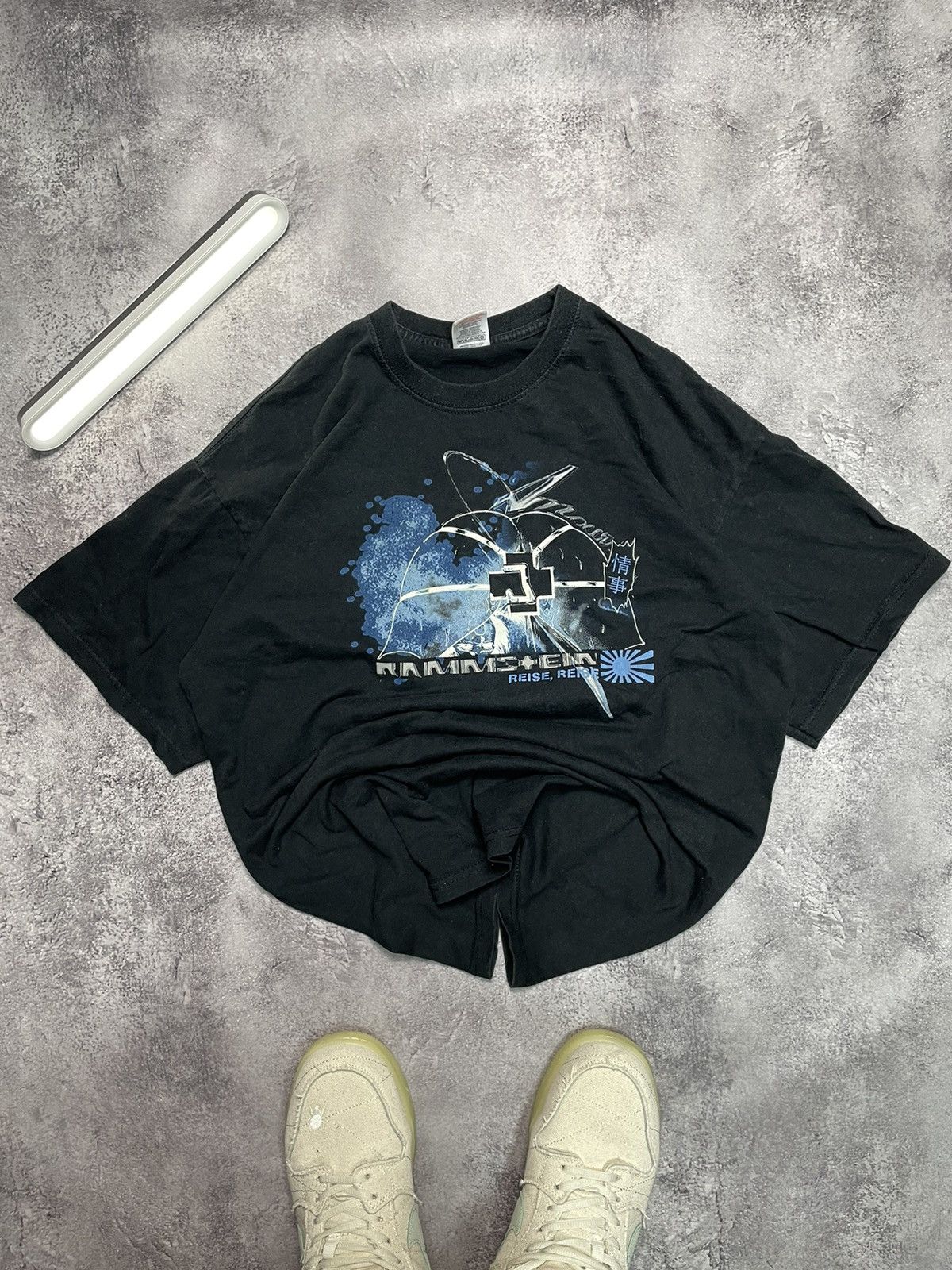 Band Tees Archive Vtg Rammstein Y2k Reise Reise Boxy Tee Japan Sz L Hoodie, Sweatshirt | FlexRushtees.com