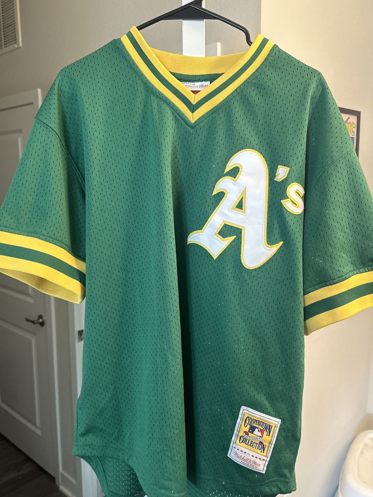 Ness Mitchell Ness Oakland A S Vintage Jersey