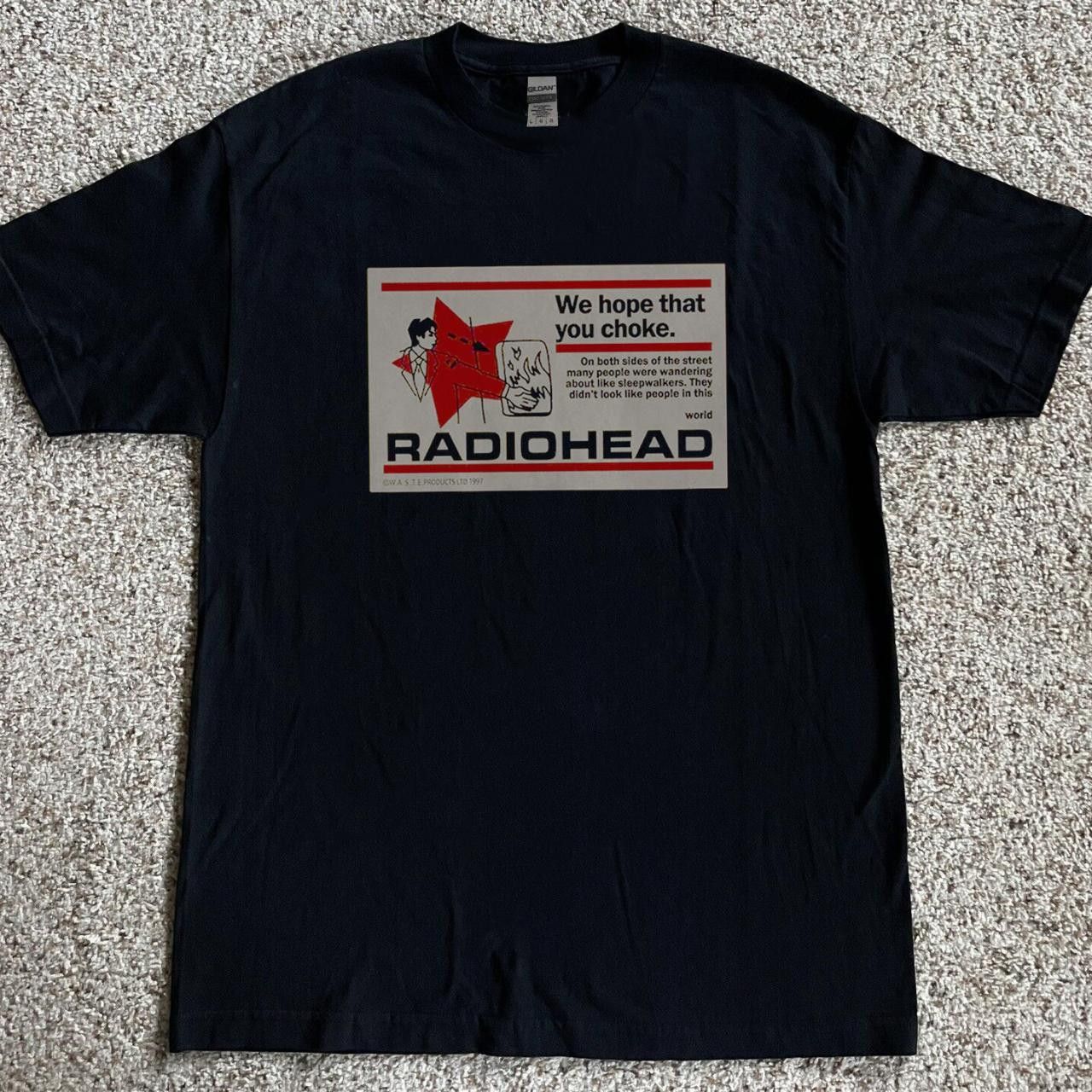 Vintage Radio Head Black T Shirt Hoodie, Sweatshirt | FlexRushtees.com