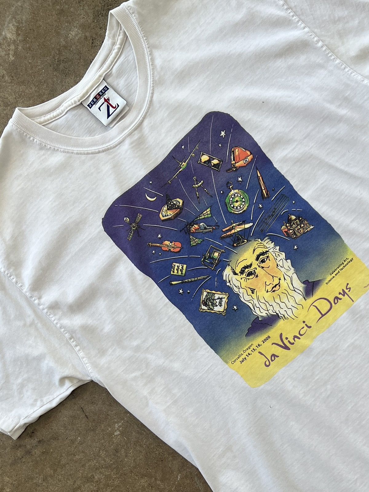 Vintage 2000 Y2k Ja Vinci Days Stem Art Tee Medium Hoodie, Sweatshirt | FlexRushtees.com