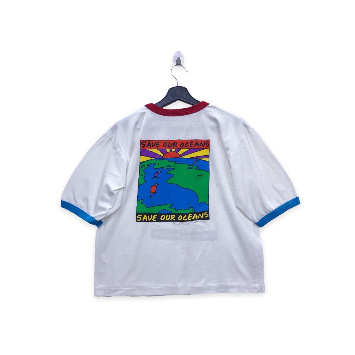 Other Rare Save The Ocean Peter Max 1990 T Shirt