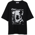 Other Oversized Black Cartoon Tee Short Hoodie, Sweatshirt | FlexRushtees.com