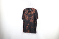 Vintage Streetwear Acid Wash Short Sleeve T Shirt Black Trippy