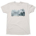 Vintage Mountain T Shirt For Men Winter Scenery
