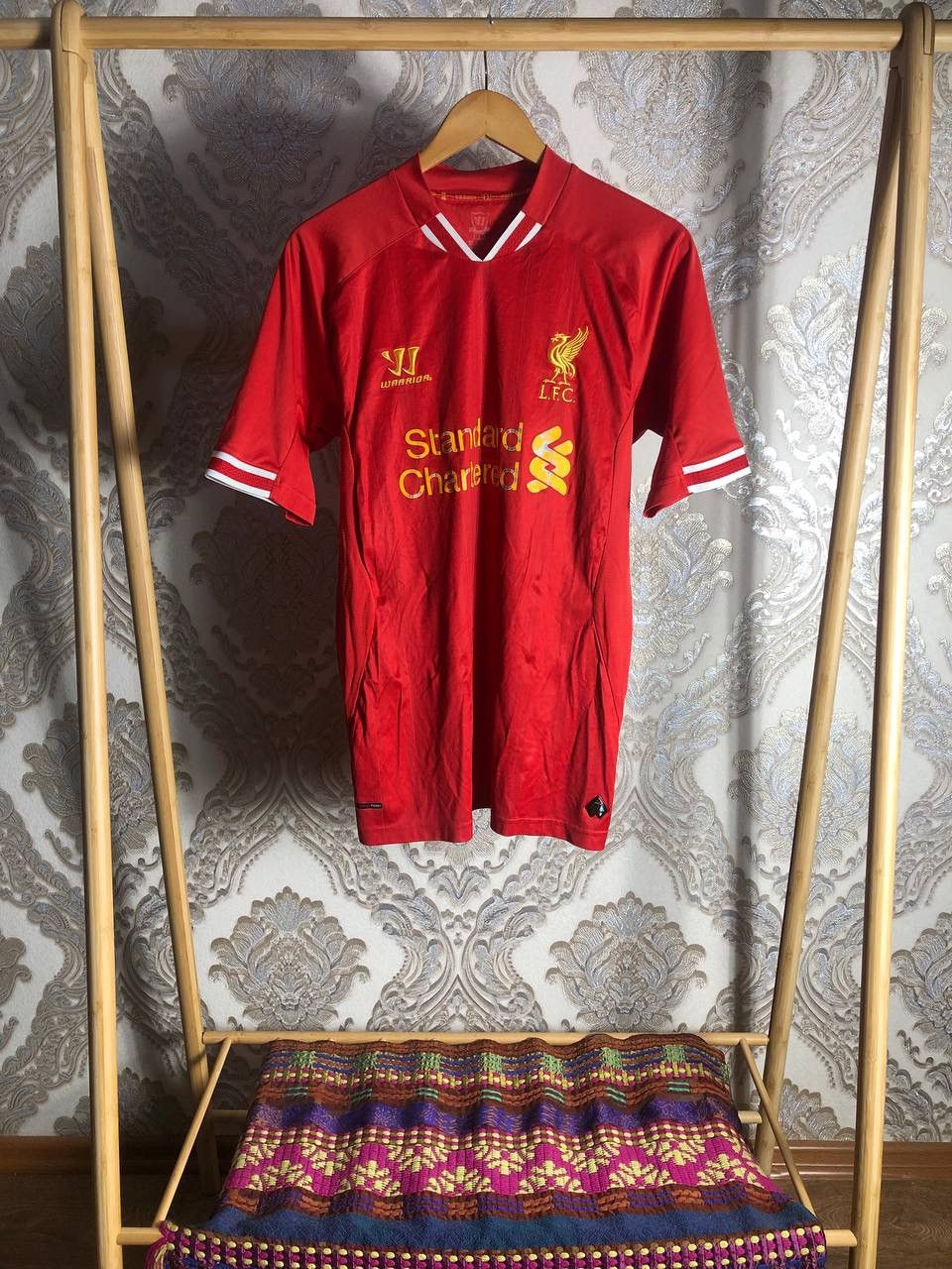 Very Rare Warrior Fc Liverpool England Soccer Jersey Retro