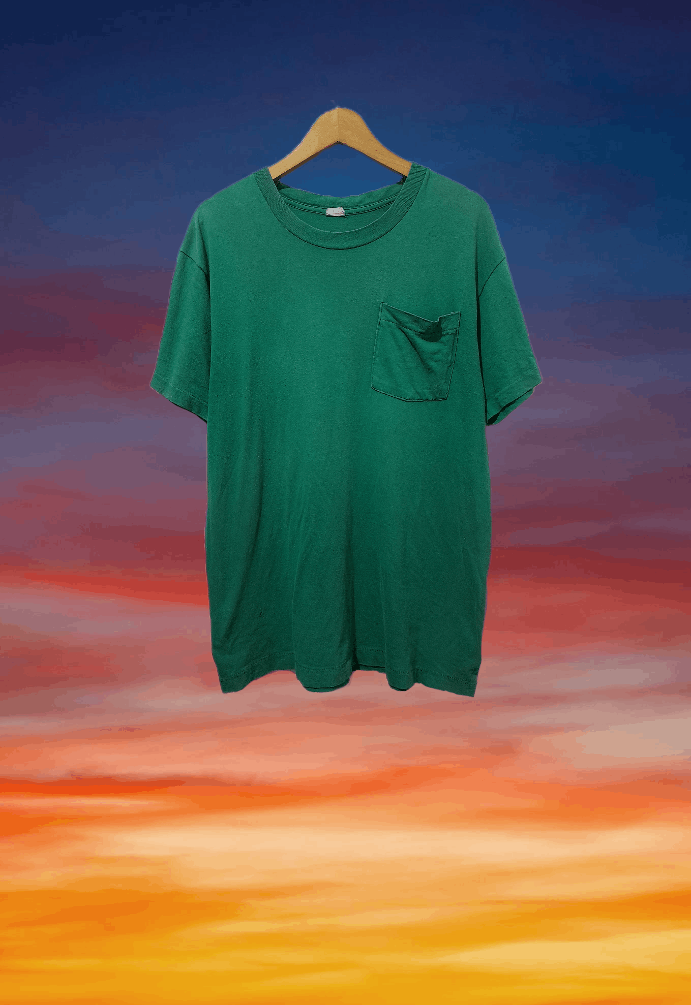 Vintage Streetwear 80s Screen Stars Pocket Blank T Shirt
