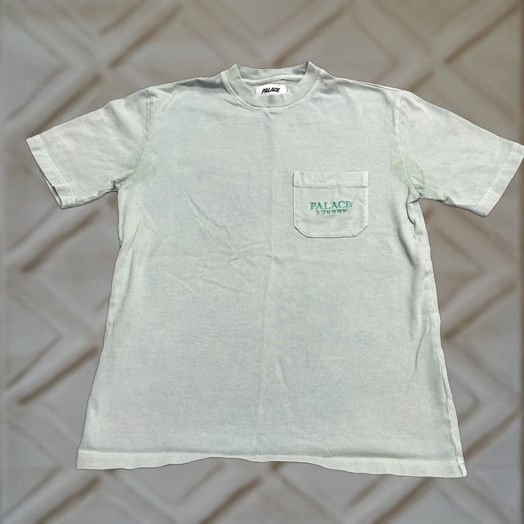 Vintage Palace Skateboard T Shirt Men Small Crew Neck Short Sleeve Solid Green All Seasons Hoodie, Sweatshirt