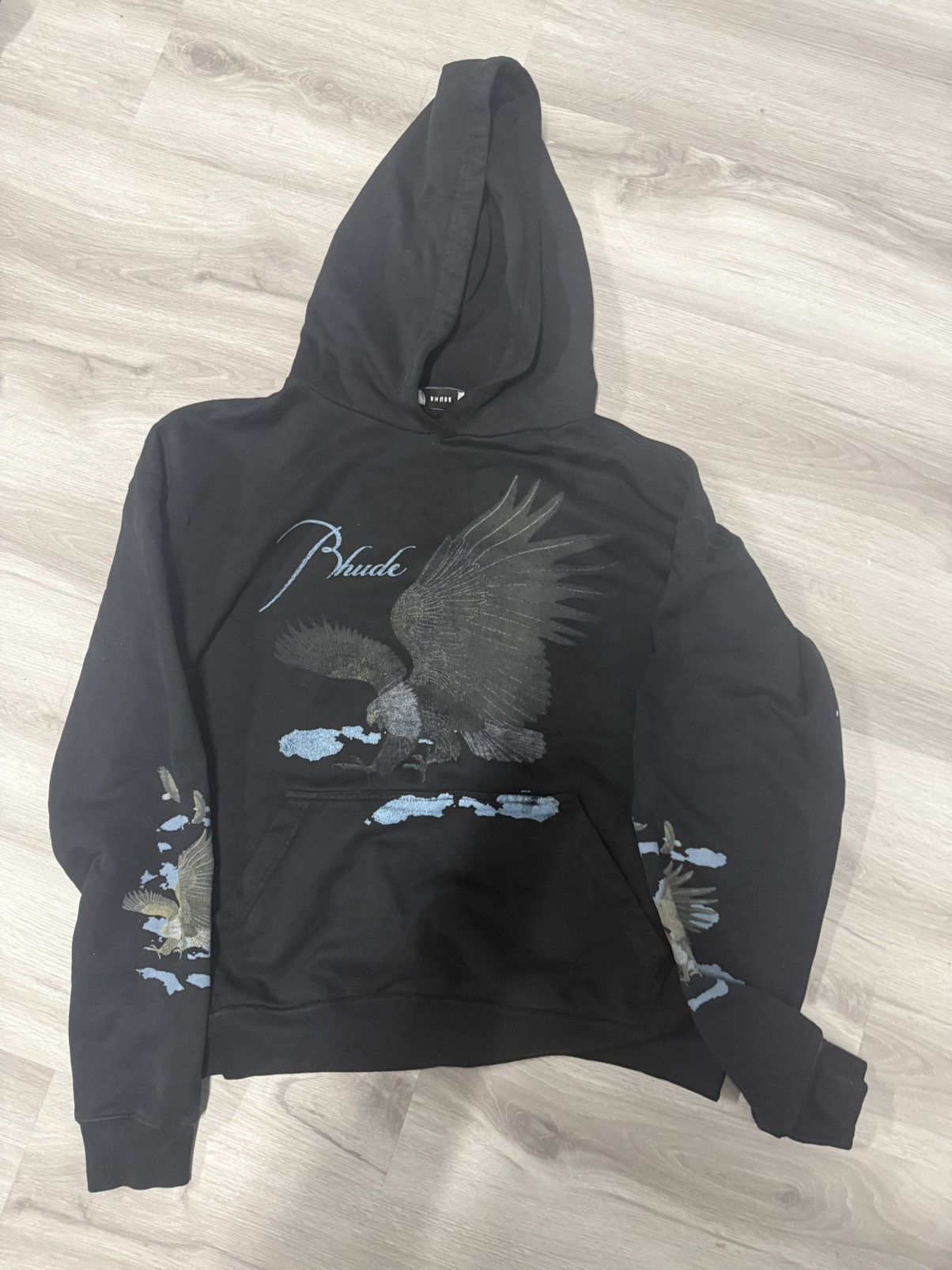 Rhude Black Eagle Hoodie