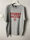 Stussy World Tribe Big Logo Printed T Shirt Tee Hoodie, Sweatshirt | FlexRushtees.com