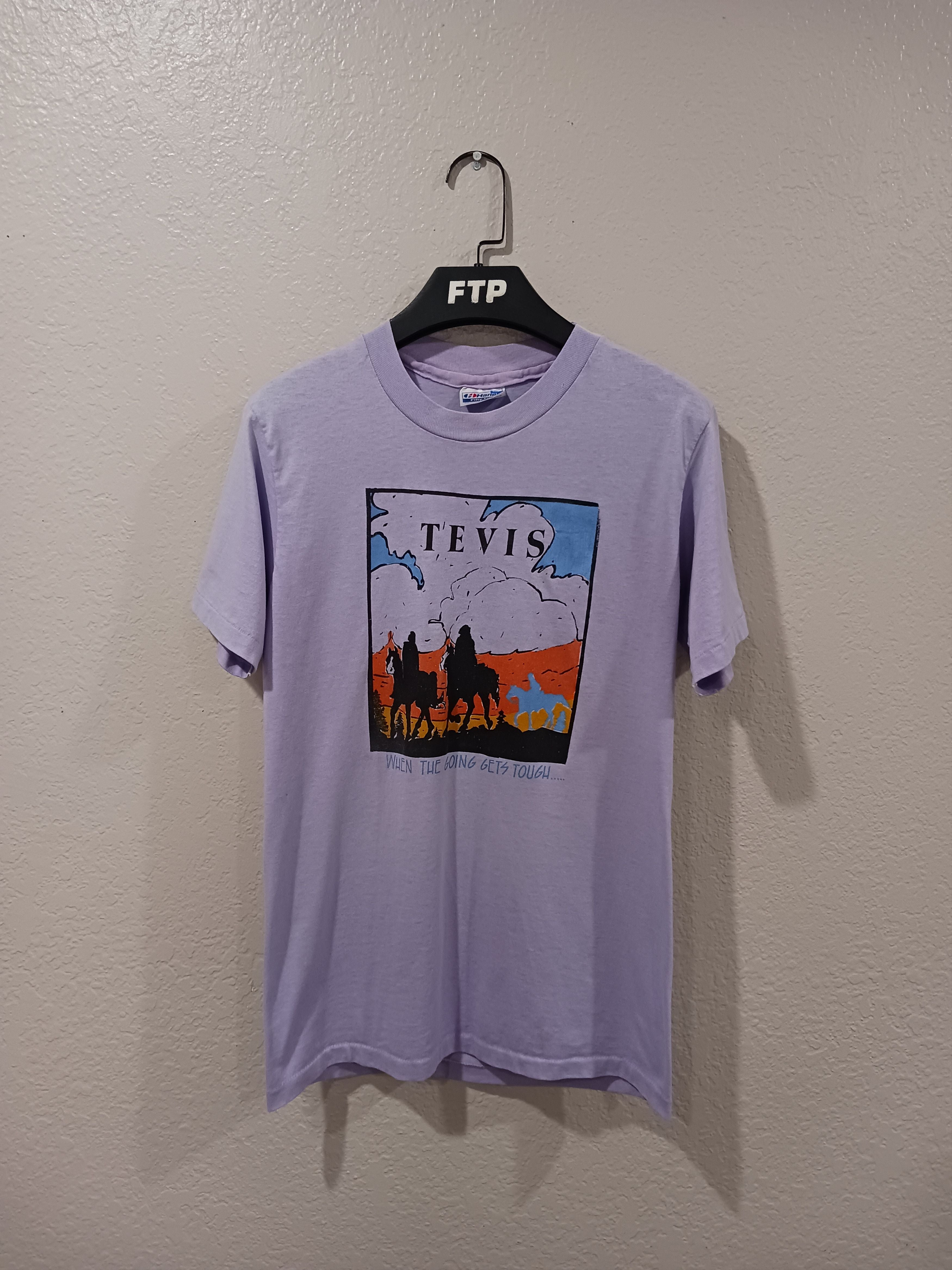 Vintage Tevis When The Going Gets Tough Hanes Vintage 1980s Tee