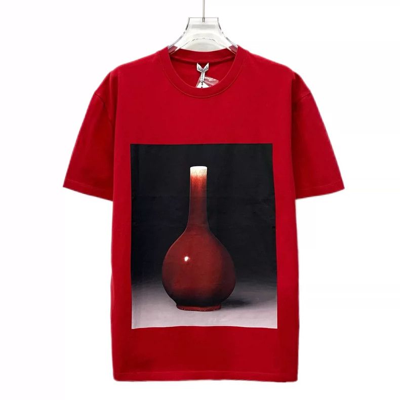 Loewe Red Ceramic Photographic Printed Cotton Round Neck S T-Shirts, Hoodie, Sweatshirt | FlexRushtees.com
