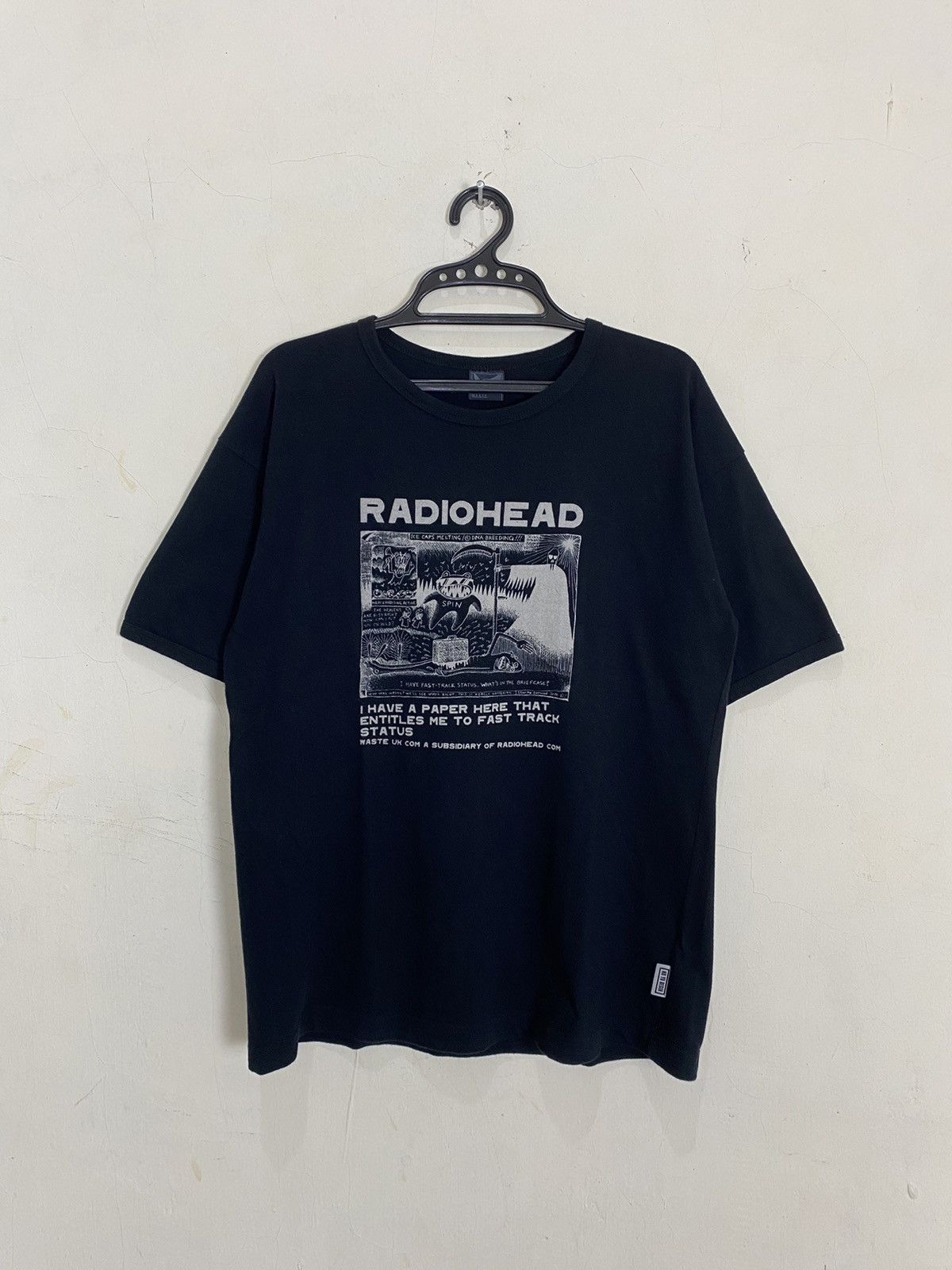 Band Tees Vintage 2000s Radiohead Waste T Shirt Hoodie, Sweatshirt | FlexRushtees.com
